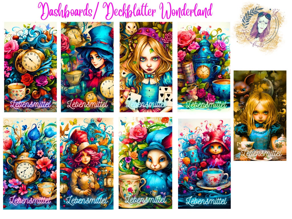 Deckblatt Wonderland/ Umschlagmethode/ A6