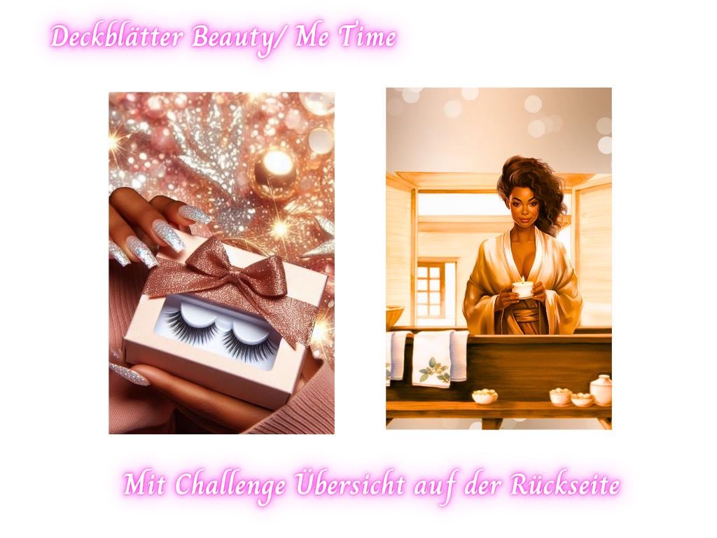 Deckblätter Beauty/ Me Time/ A6 / Umschlagmethode