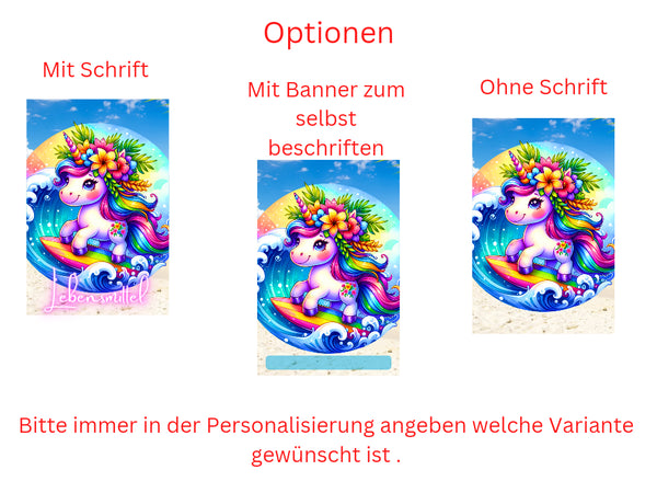 Deckblatt Einhorn/ Umschlagmethode/ A6