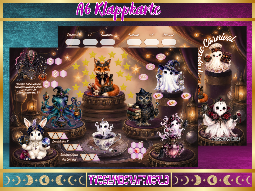 Mystic Carnival Klappkarte