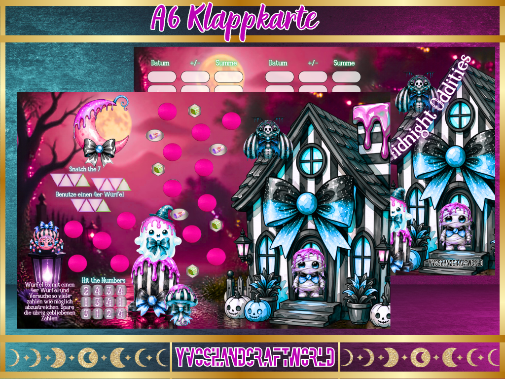 Midnight Oddities Klappkarte
