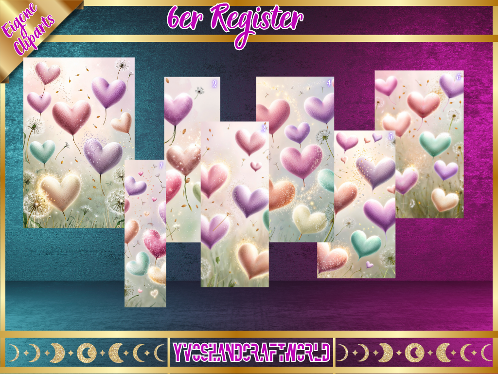 Schwarzer Love-Register von Mein Shop, stilvolles Design, auf weißem Hintergrund fotografiert.
