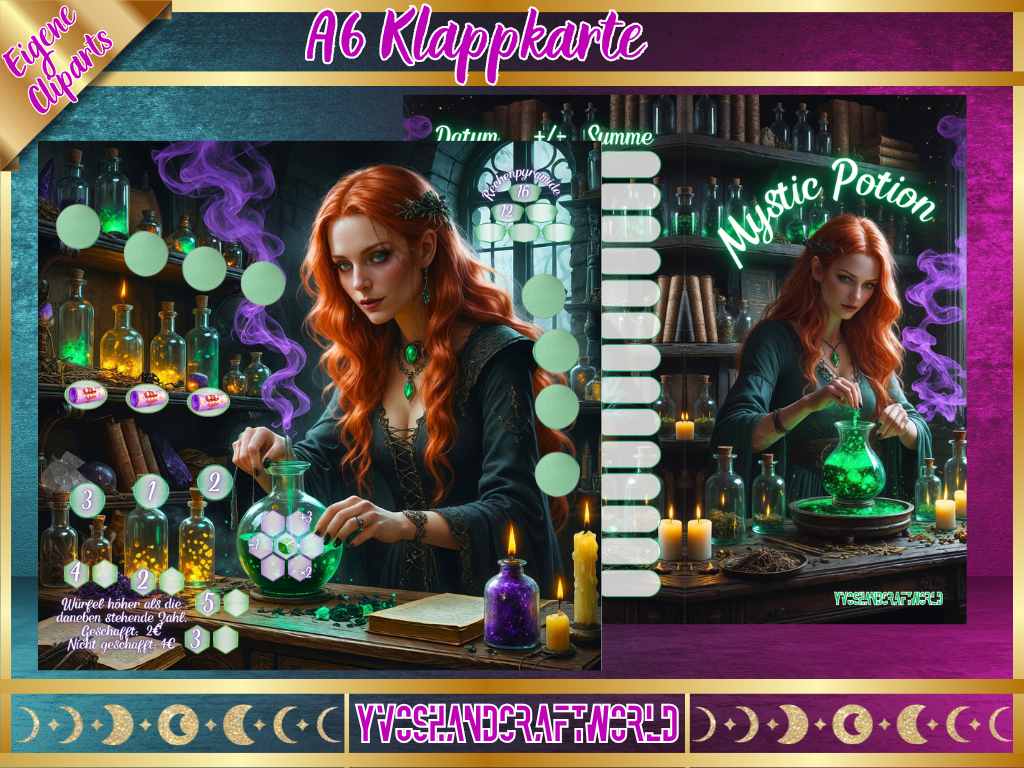 Mystic Potion Klappkarte