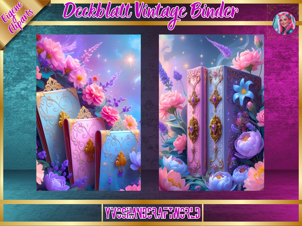 Deckblatt Vintage Binder - Yvoshandcraftworld