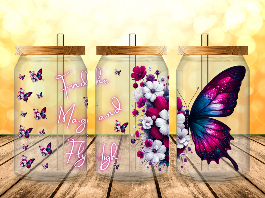 Trinkglas Butterfly
