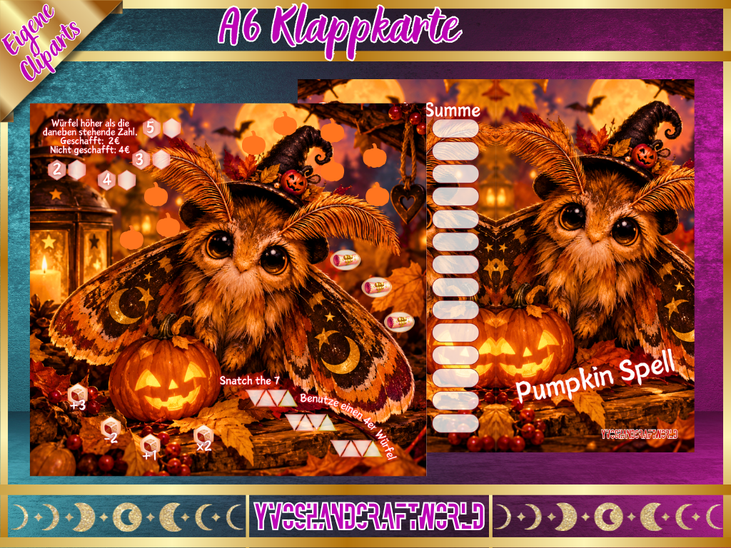Pumpkin Spell Klappkarte