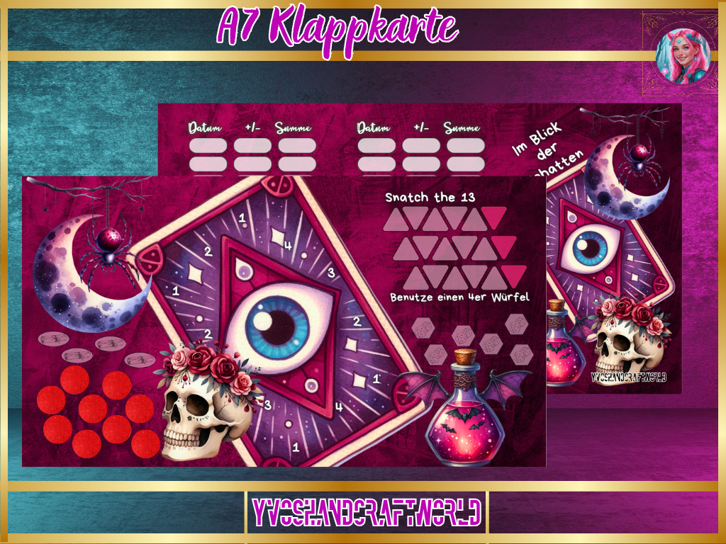 Im Blick der Schatten Klappkarte A7