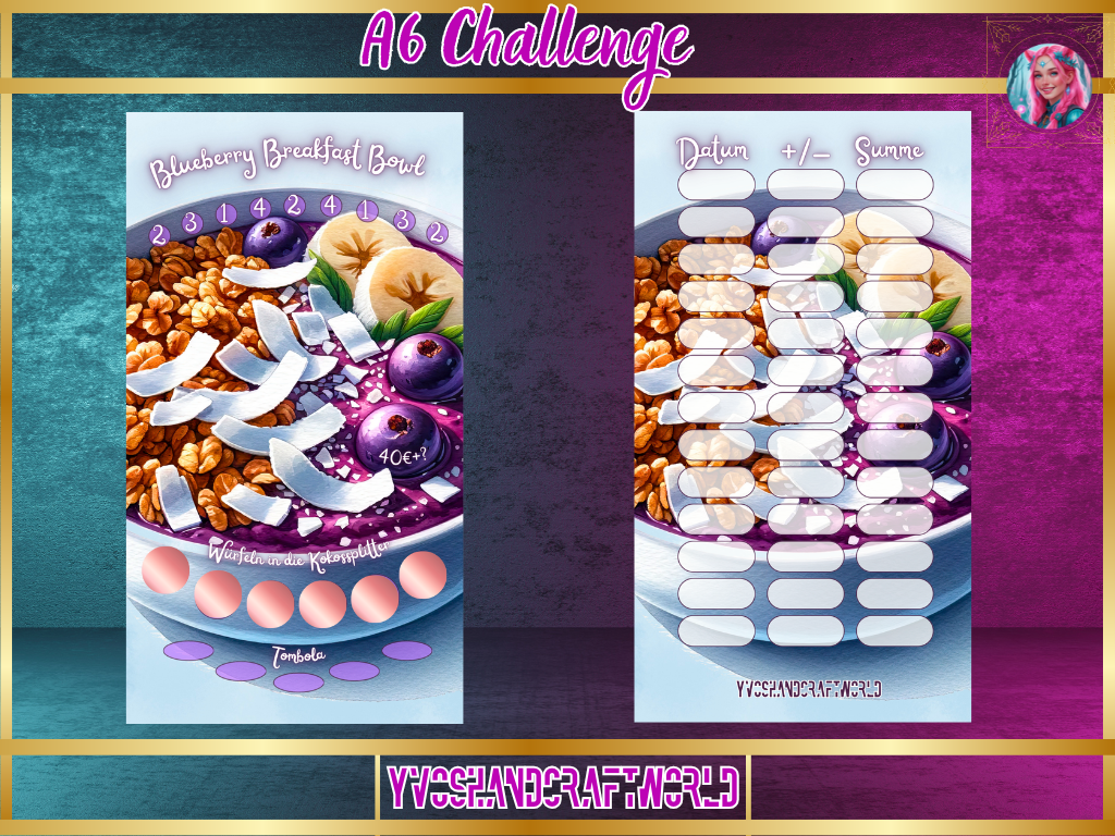 Blueberry Breakfast Bowl Challenge - Yvoshandcraftworld