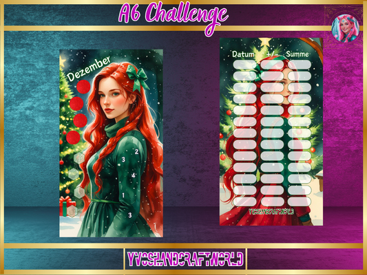 Dezember Mädchen Freebie - Yvoshandcraftworld