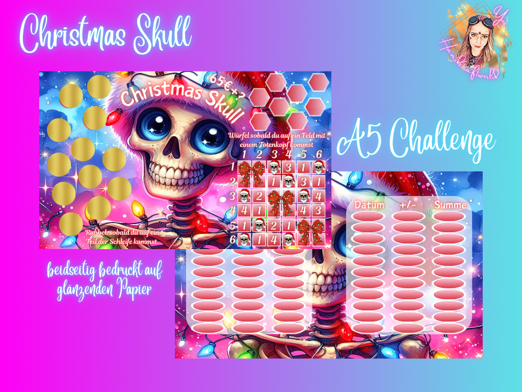 Christmas Skull Challenge A5