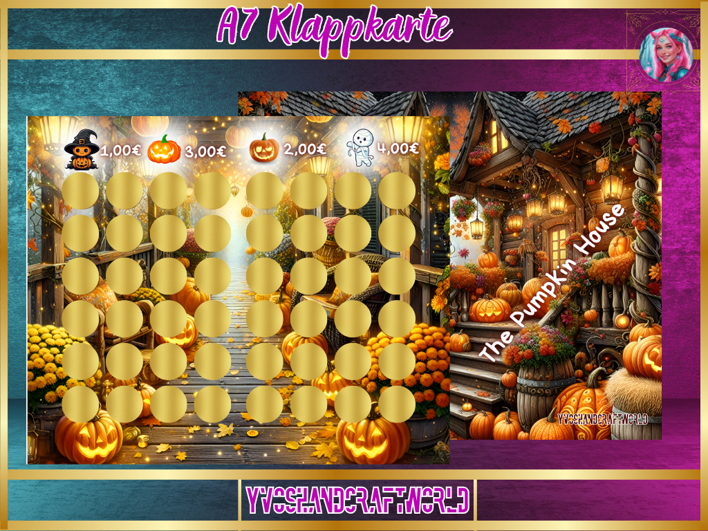 The Pumpkin House Klappkarte A7