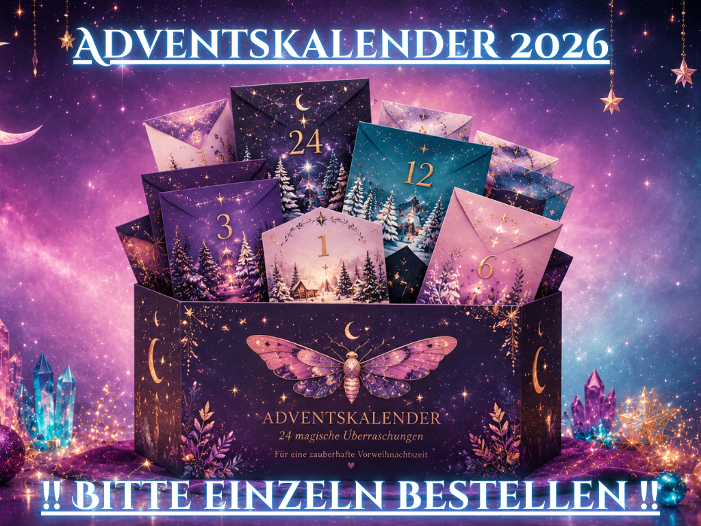 Adventskalender 2026 Größe A6 von Mein Shop, bunter Kalender mit Türchen für die Adventszeit, auf weißem Hintergrund sichtbar