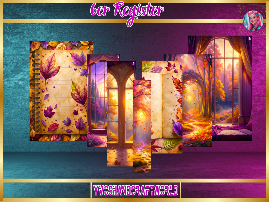 6er Register Purple Autumn