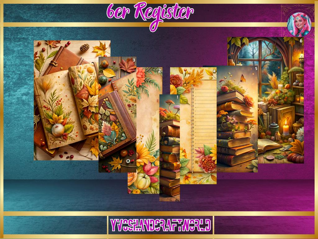 6er Register Orange Autumn