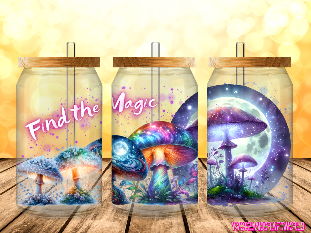 Trinkglas Magic Mushroom