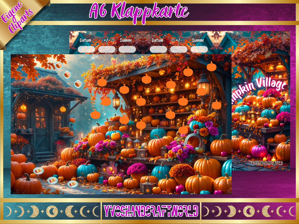 Pumpkin Village Klappkarte