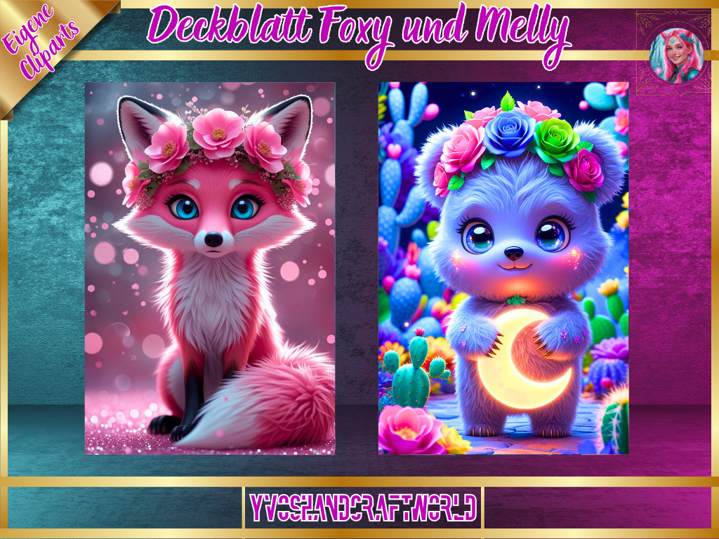 Deckblatt Pinky und Melly - Yvoshandcraftworld