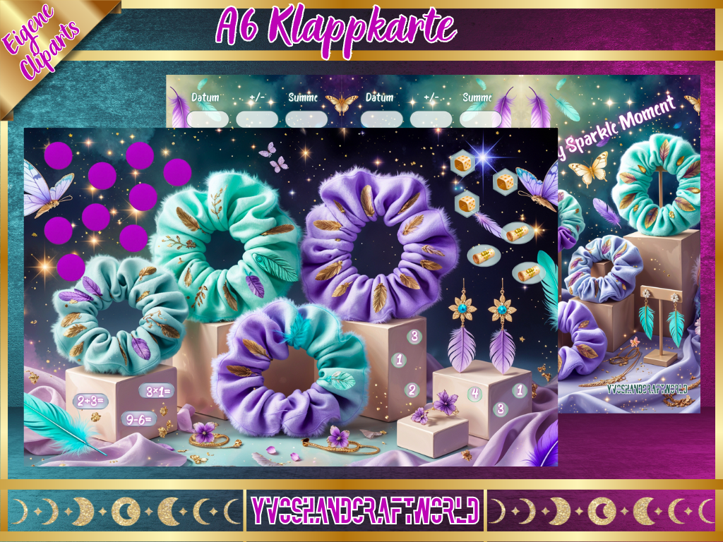 Elegante My Sparkle Moment Klappkarte mit funkelndem Design, ideal zum Verschenken oder für persönliche Grüße in Deutschland