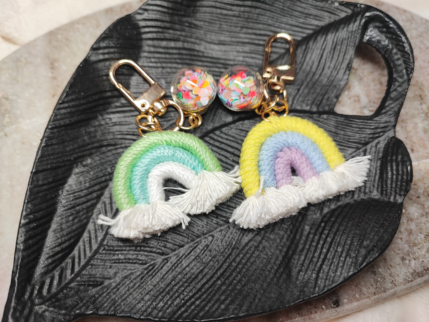 Anhänger Regenbogen Konfetti