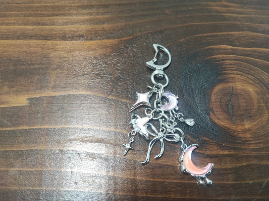 Anhänger Mond und Schleife