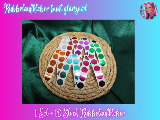 Rubbelaufkleber bunt