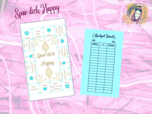 Spar dich Happy Challenge mit Budget Sheet