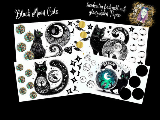 Black Moon Cats Challenge/ Umschlagmethode/ A6