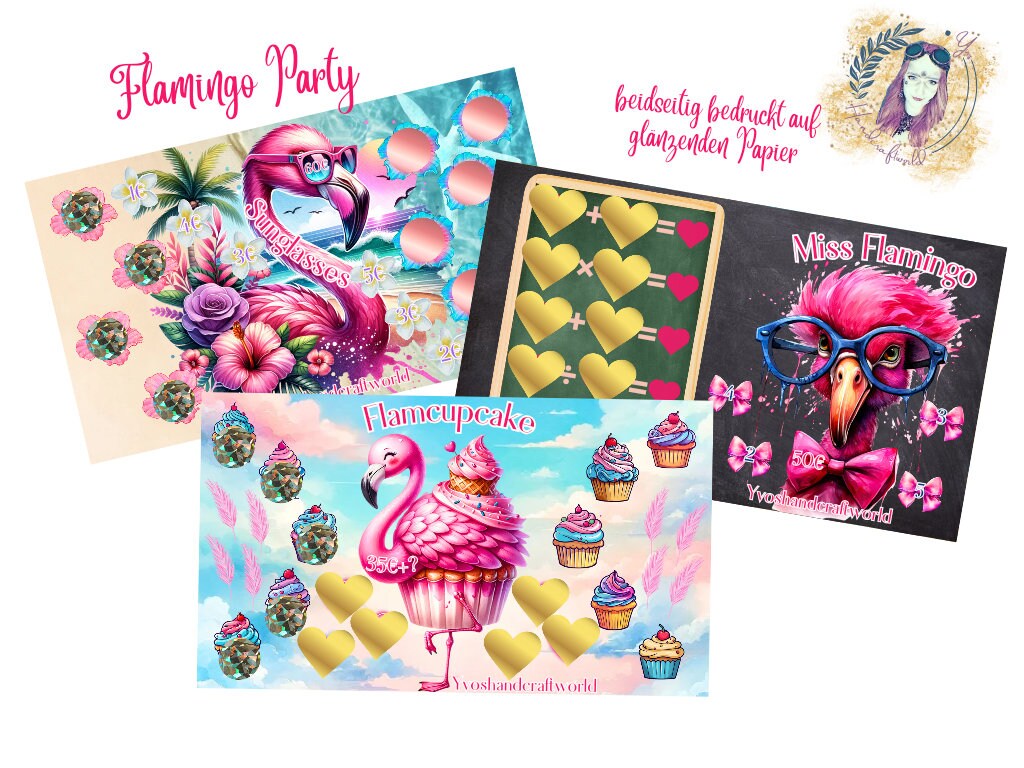 Flamingo Party Challenge/ Umschlagmethode/ A6