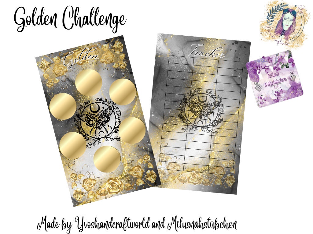 Golden Rubbel Challenge / A6 / Umschlagmethode