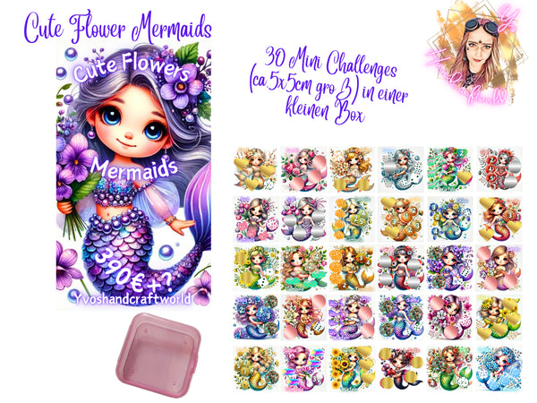 Cute Flower Mermaids/ 30 Mini Challenges