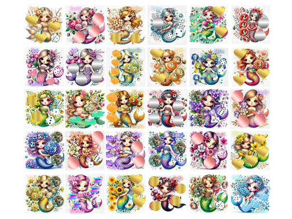 Cute Flower Mermaids/ 30 Mini Challenges