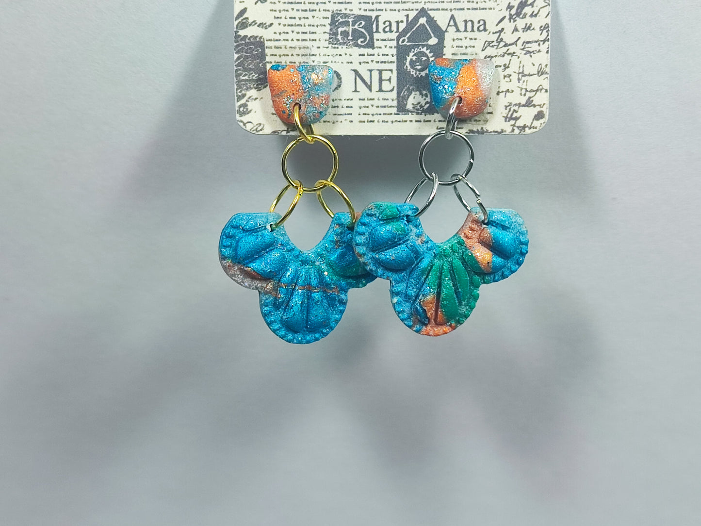 Blue Toskana Statement Ohrring