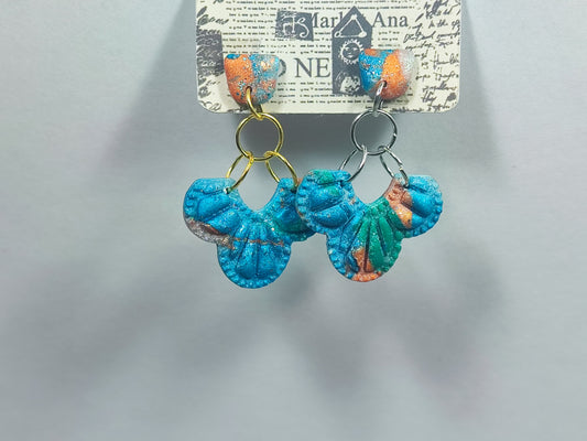 Blue Toskana Statement Ohrring