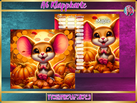Maple Klappkarte