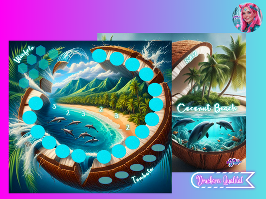 Coconut Beach Klappkarte
