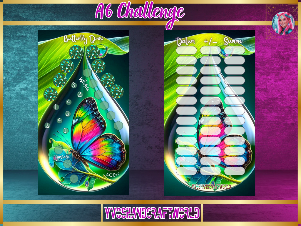 Butterfly Drop Challenge - Yvoshandcraftworld