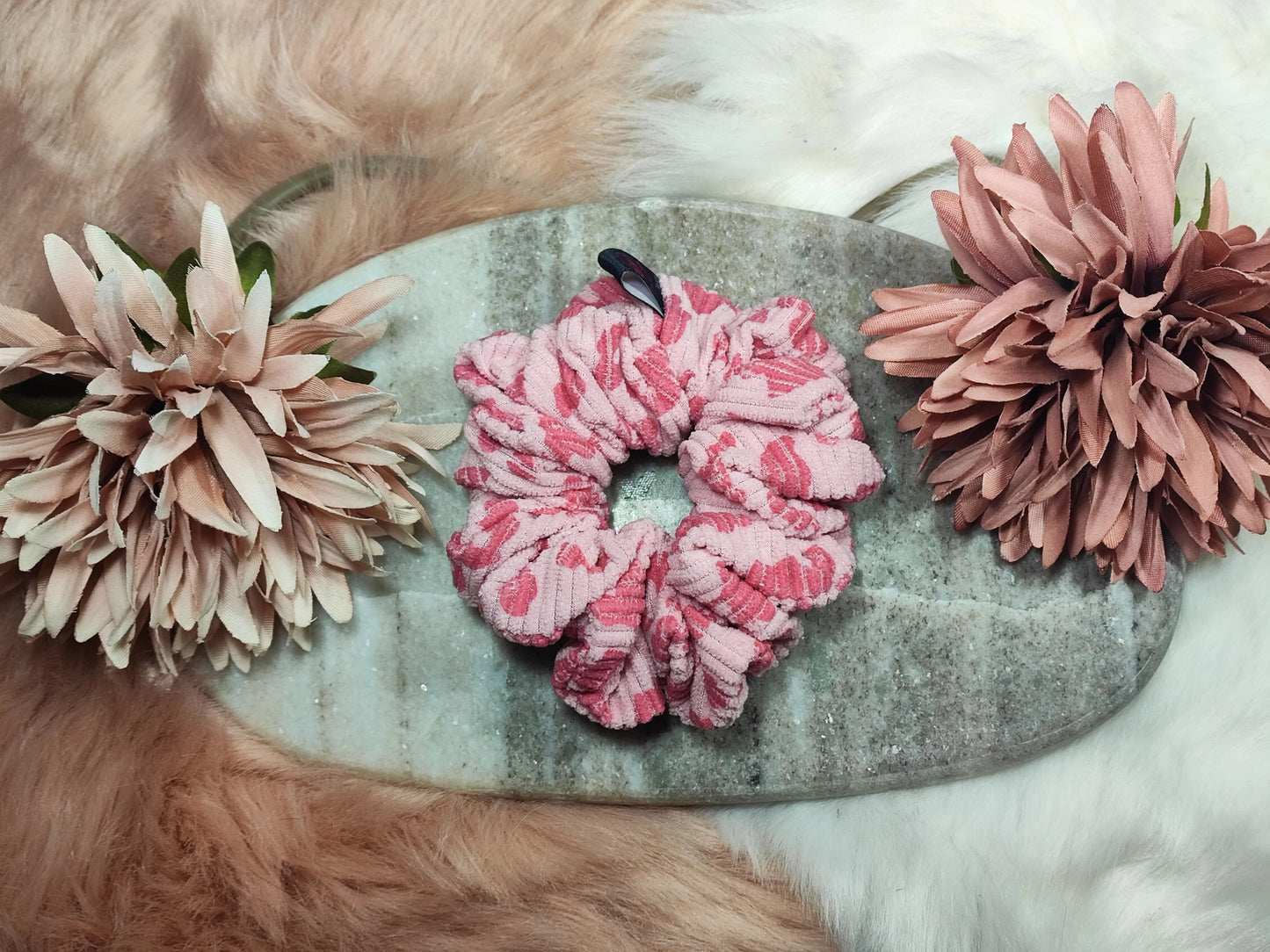Pink Paradise- Cord Scrunchie Medium