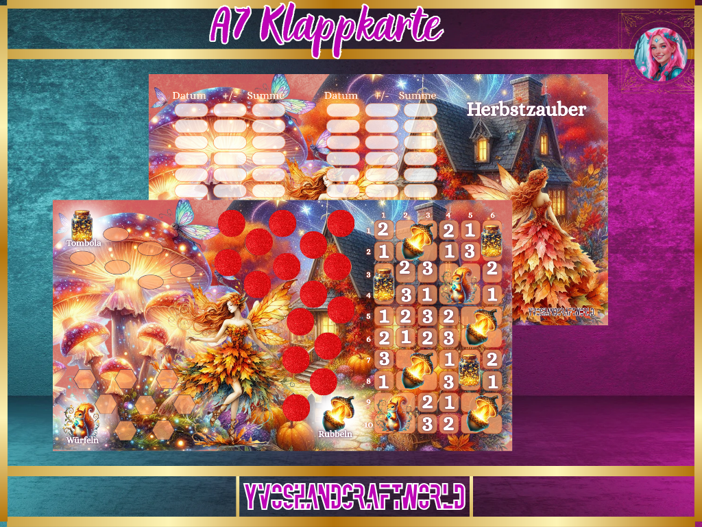 Herbstzauber Klappkarte A7