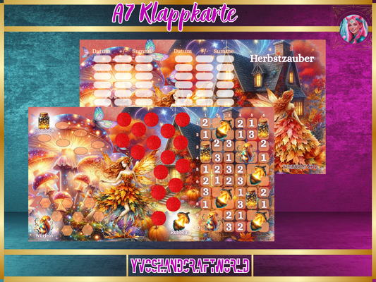 Herbstzauber Klappkarte A7