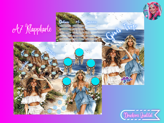 Girls Trip Klappkarte A7