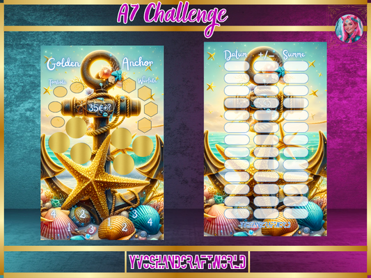 Golden Anchor Challenge A7 - Yvoshandcraftworld