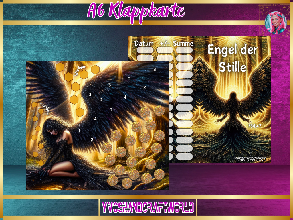 Engel der Stille Klappkarte