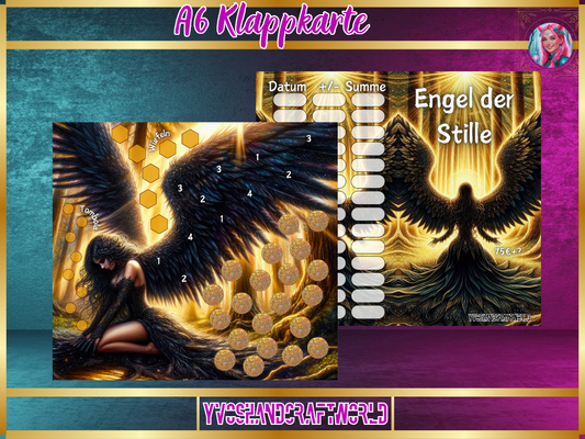 Engel der Stille Klappkarte