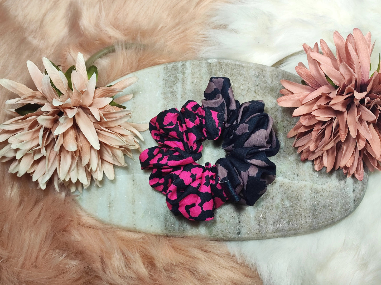Pink and Crimson Eclipse- Scrunchie Medium