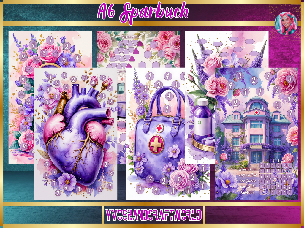 Sparbuch Gesundheit - Yvoshandcraftworld
