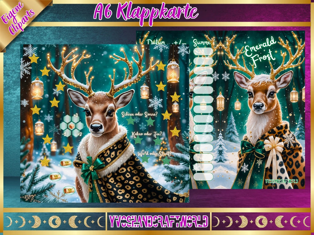 Emerald Frost Klappkarte