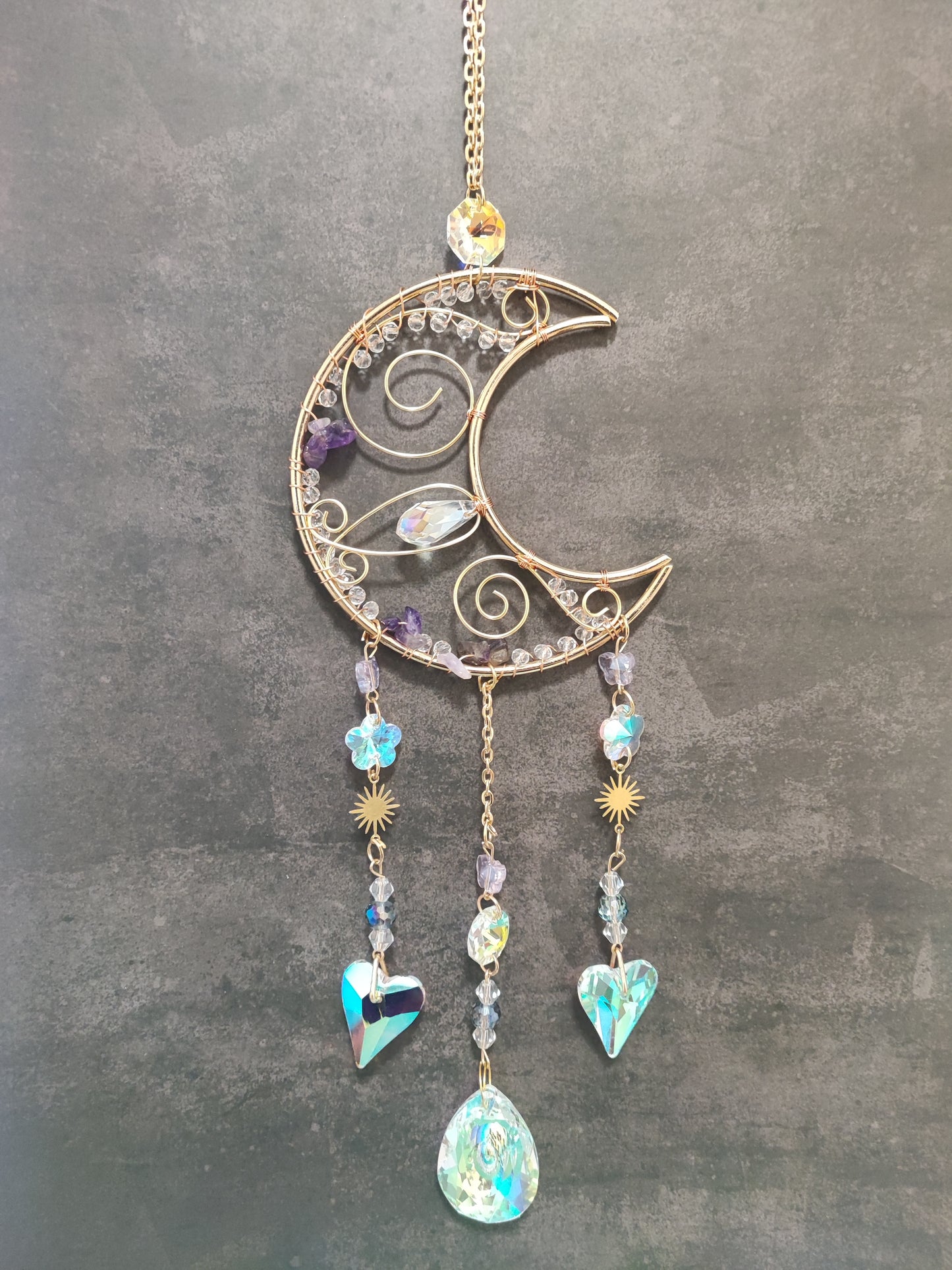 Suncatcher Moon Amethyst