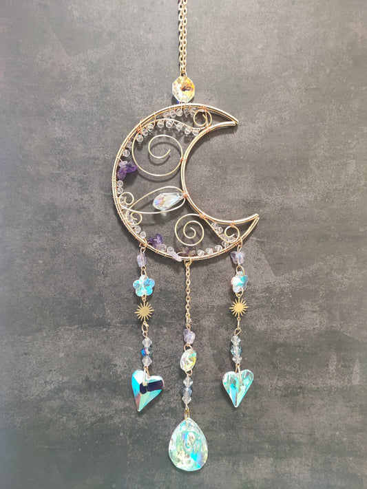 Suncatcher Moon Amethyst