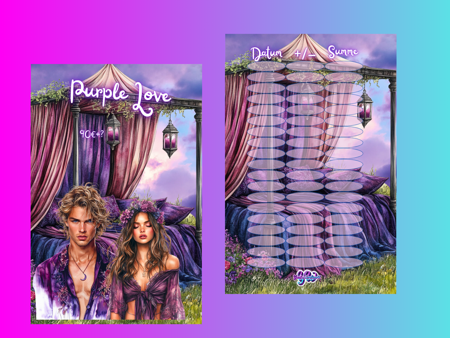 Purple Love Challenge zum einheften
