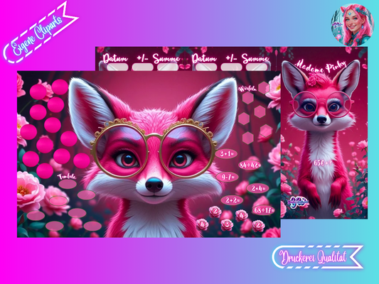 Madame Pinky Klappkarte